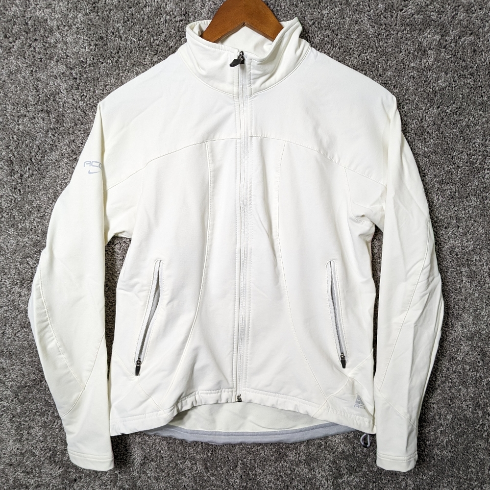 Nike ACG Off White Athletic Jacket Size Medium